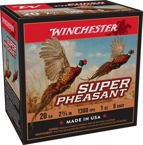 WINCHESTER SUPER PHEASANT 20GA 2.75" 1OZ #5 1300FPS 25RD
