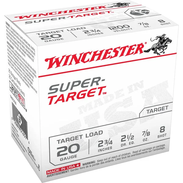 WINCHESTER SUPER TARGET 20GA 2.75" #8 25RD