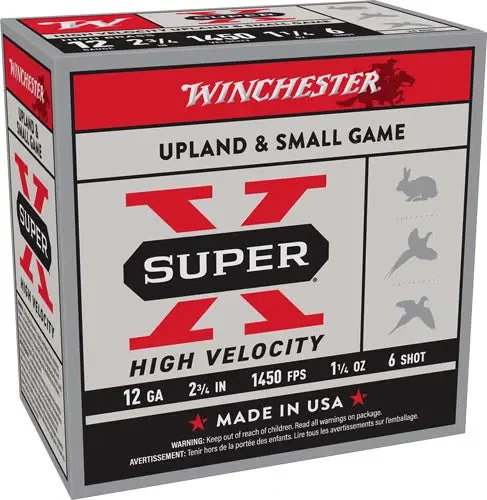 WINCHESTER SUPER-X 12GA 2.75" 1-1/4OZ #6 1450FPS 25RD