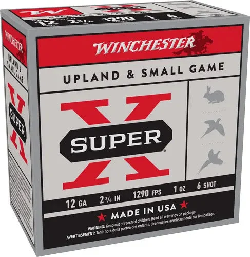 WINCHESTER SUPER-X 12GA 2.75" 1OZ #6 1290FPS 250RD CASE