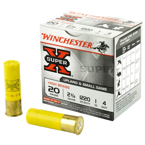 WINCHESTER SUPER-X 20GA 2.75" #4 25RD