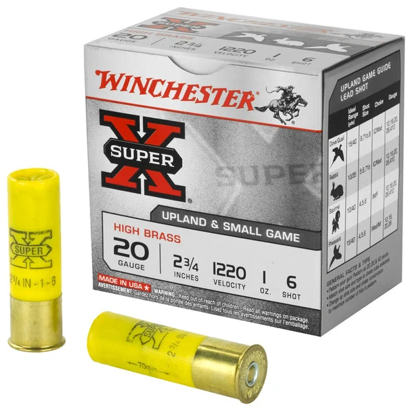 WINCHESTER SUPER-X 20GA 2.75" #6 25RD
