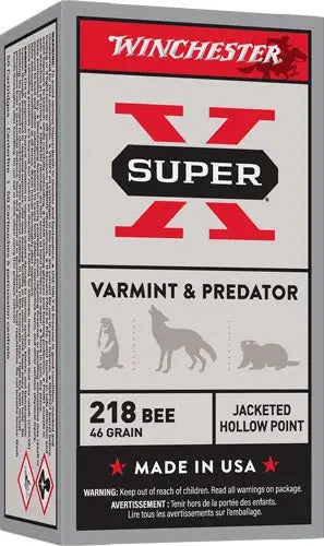 WINCHESTER SUPER-X 218 BEE 46GR JHP 50RD