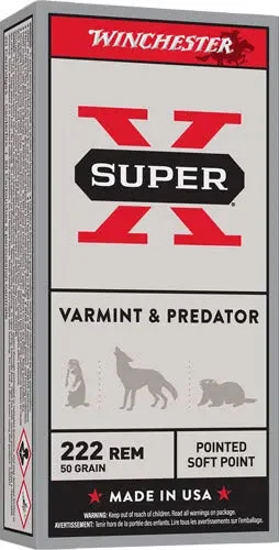 WINCHESTER SUPER-X 222 REM 50GR JSP 20RD