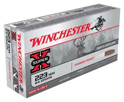 Winchester Super-X .223 Remington 64 gr JSP ammo