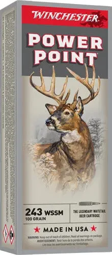 WINCHESTER SUPER-X 243 WSSM 100GR POWER POINT 20RD