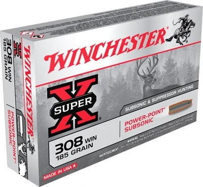 Winchester Super X .308 Win / 7.62x51mm 185 gr JHP ammo
