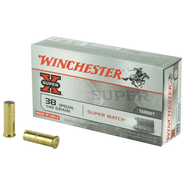WINCHESTER SUPER-X 38SPL 148GR LWC 50RD