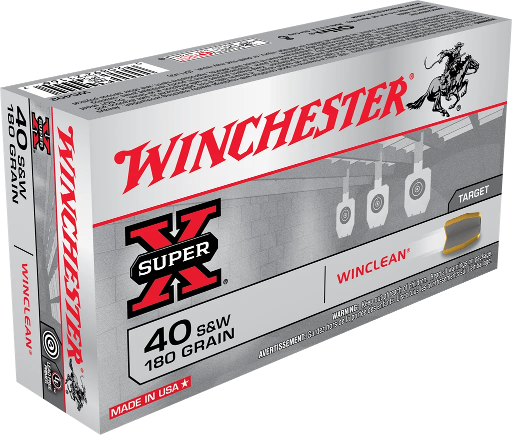 Winchester Super X .40 S&W 180 gr FMJ – Trusted Range Ammo| 50 Rounds