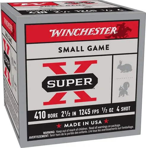 WINCHESTER SUPER-X 410 2.5" 1/2OZ #4 25RD
