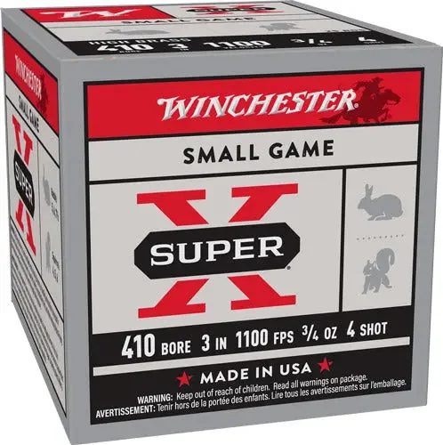 WINCHESTER SUPER-X 410 3" 3/4OZ #4 25RD