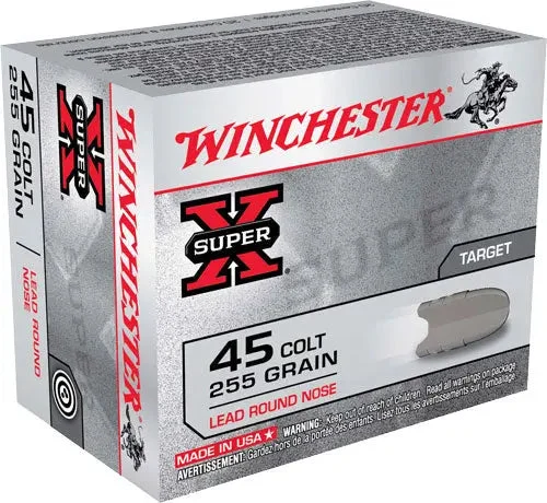 WINCHESTER SUPER-X 45 LC 255GR LEAD-RN 20RD