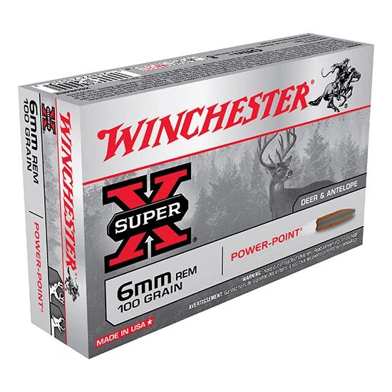 WINCHESTER SUPER-X 6MMREM 100GR POWER POINT 20