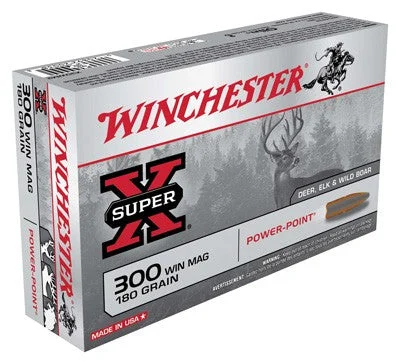 Winchester Super-X Power-Point .300 Winchester Mag 180 gr JSP ammo