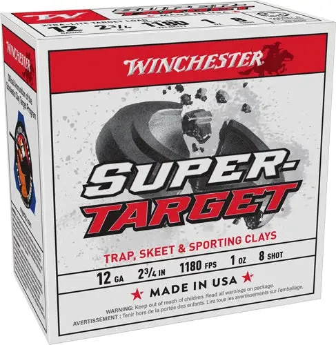 WINCHESTER TARGET 12GA 2.75" 1OZ #8 1180FPS 250RD CASE