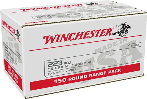 WINCHESTER USA 223 REM 55GR FMJ 600RD CASE
