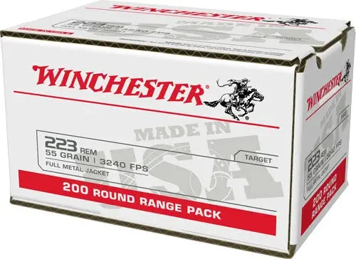 WINCHESTER USA 223 REM 55GR FMJ 800RD CASE