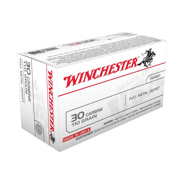 WINCHESTER USA 30 CARB 110GR FMJ 50RD