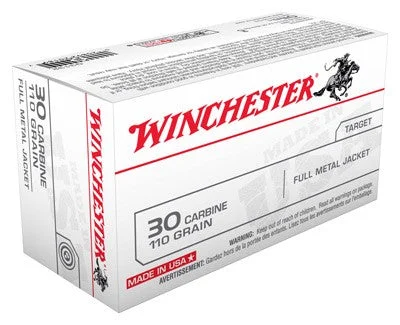 Winchester USA .30 Carbine 110 gr FMJ ammo