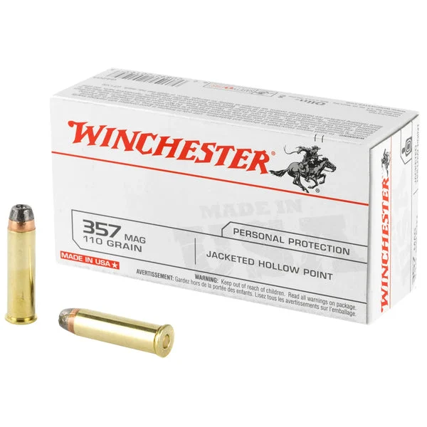 WINCHESTER USA 357MAG 110GR JHP 50RD