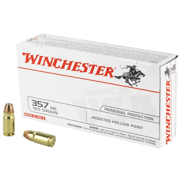 WINCHESTER USA 357SIG 125GR JHP 50RD