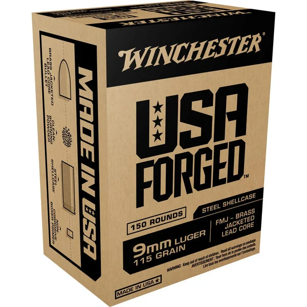 WINCHESTER USA FORGED 9MM 115GR FMJ 1000RD