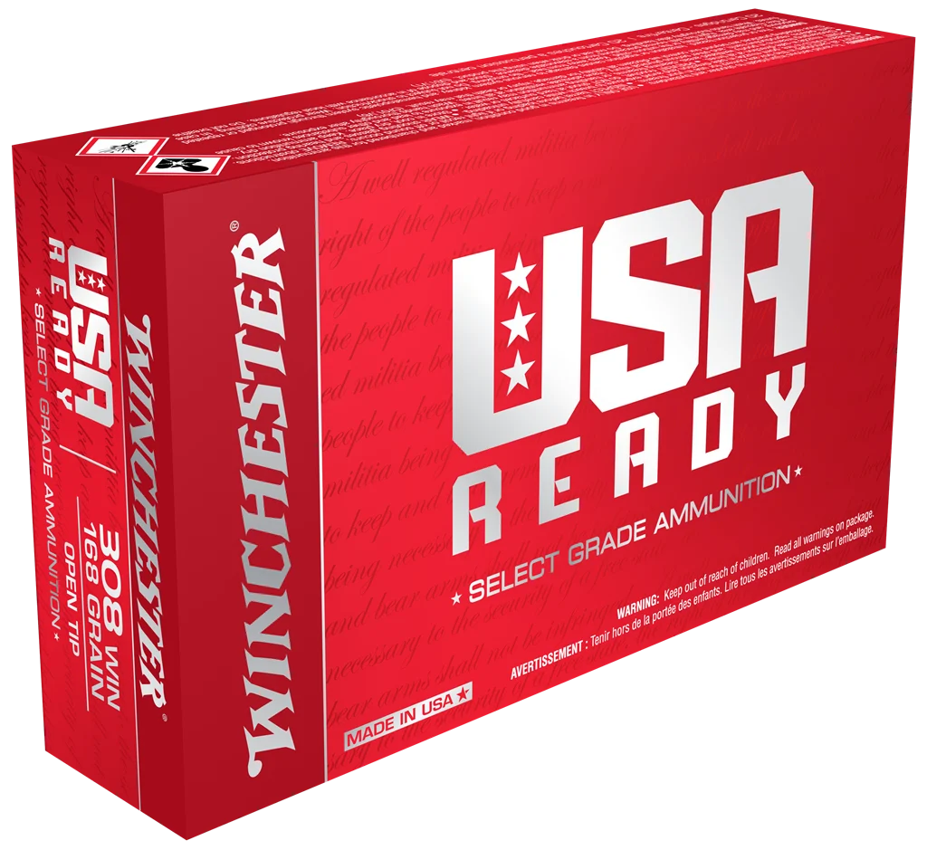 Winchester USA Ready .223 Rem Open Tip 62 gr – Competition Ammo | 200 Rounds