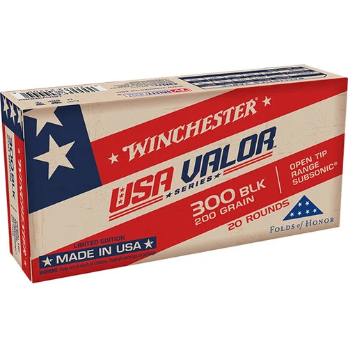 Winchester Valor 300 Blackout, 200gr, Full Metal JacketOT, 20rd Box