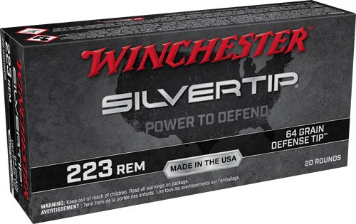 Winchester W223ST Silvertip Defense Tip64 Grain .223 Remington