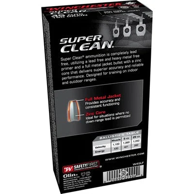 Winchester W45LF Super Clean Lead Free Full Metal Jacket165 Grain .45 ACP/Auto