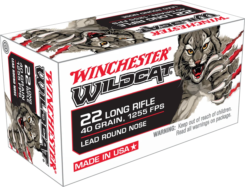 Winchester Wildcat .22 LR 40 gr LRN – Reliable and Accurate Rimfire Ammo | 5000 Rounds