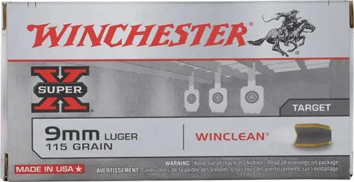 WINCHESTER WINCLEAN 9MM LUGER 115GR JSP 50RD