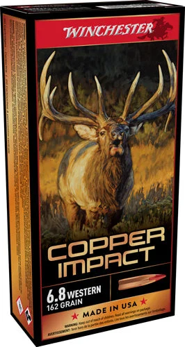 Winchester X68WCLF Copper Impact Copper Extreme Point Lead-Free162 Grain 6.8 Western