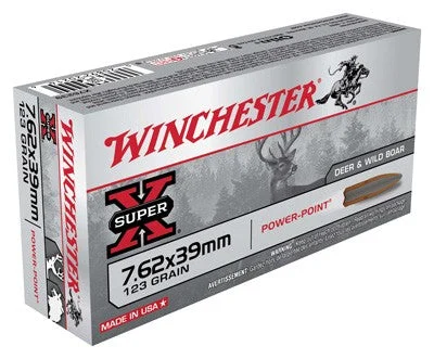 Winchester X76239 Super-X Power-Point123 Grain 7.62x39mm