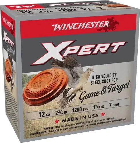 WINCHESTER XPERT STEEL 12GA 2.75" 1-1/8OZ #7 25RD