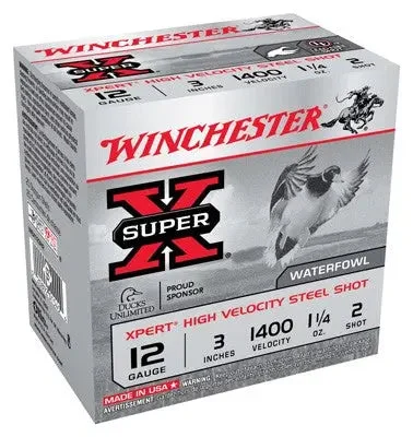 WINCHESTER XPERT STEEL 12GA 3" 1-1/4OZ #2 1400FPS 25RD