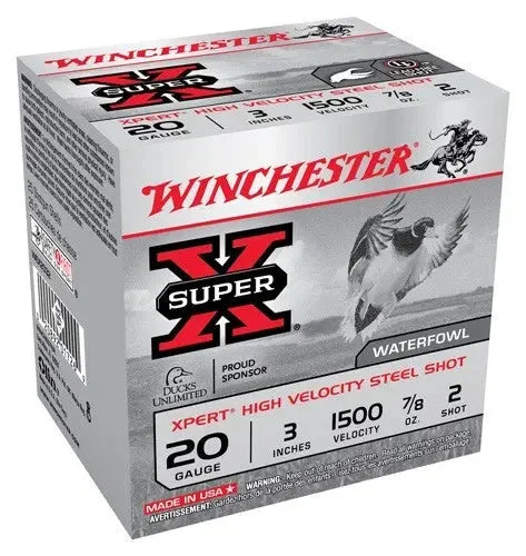 WINCHESTER XPERT STEEL 20GA 3" 7/8OZ #2 1500FPS 25RD