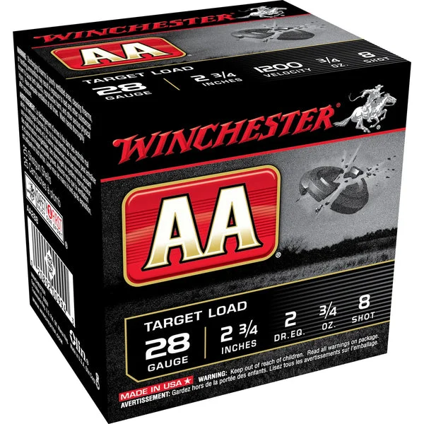 WINCHESTERAA TARGET 28GA 2-3/4" #8 25RD