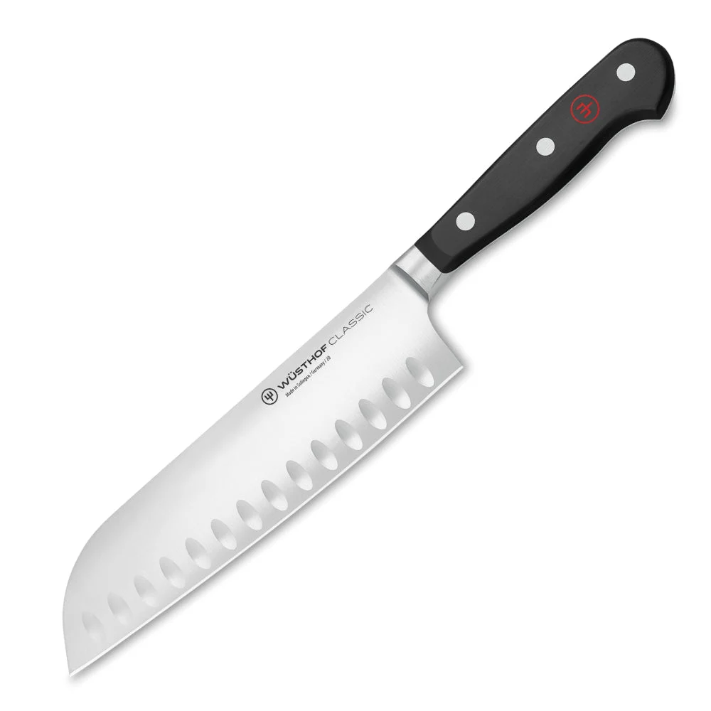 Wusthof Classic 7″ Hollow Edge Santoku Knife