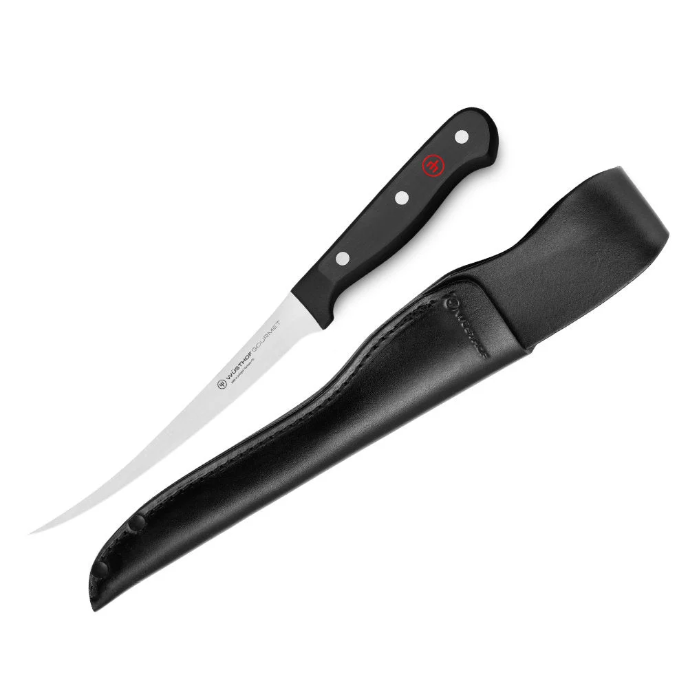Wusthof Gourmet 7″ Fish Fillet Knife with Leather Sheath
