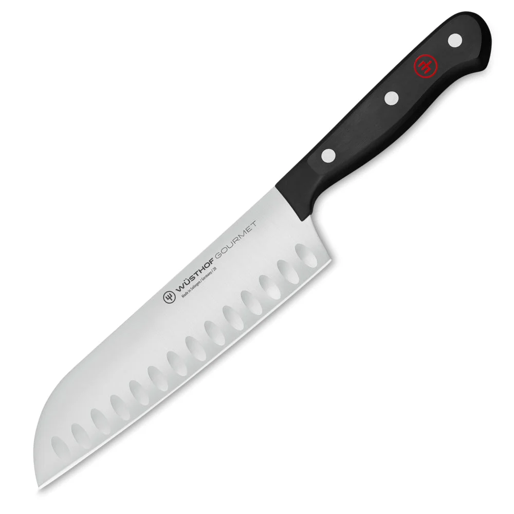 Wusthof Gourmet 7″ Hollow Edge Santoku Knife