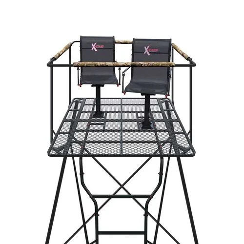 X-Stand Tree Stand The Kingpin Quad Stand with Ladder