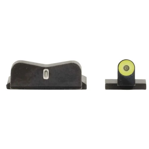 XS SIGHTS SW0030S5Y DXT II Big Dot S&W M&P M2.0/Shield 9/40/45 Green Tritium w/Yellow Outline Front Green Tritium w/White Outline Rear Black