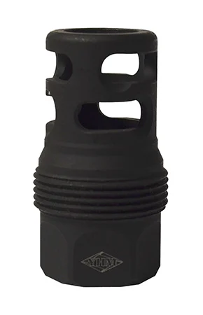 Yankee Hill 4445MB24 sRx Q.D. Muzzle Brake Short Black Phosphate Steel with 5/8″-24 tpi for sRx Adapters