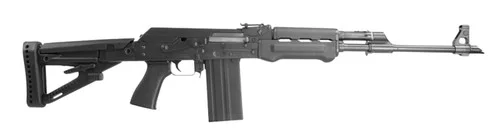 Zastava ZPAP M77 308 Win/7.62x51mm 19.70" Threaded Barrel, 1.5mm Bulged Trunnion Receiver, Polymer Handguard, Adj. Synthetic Stock, TangoDown Battlegrip Grip, 20 Rd