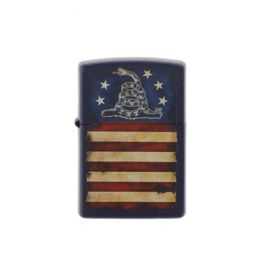 Zippo Don't Tread on Me Flag Navy Matte Lighter ZP48554