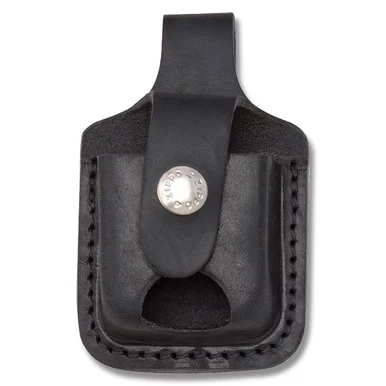 Zippo Leather Lighter Sheath Black Notch ZPLPTBK