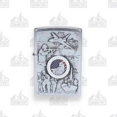 Zippo Street Chrome Joined Forces Lighter ZP24457