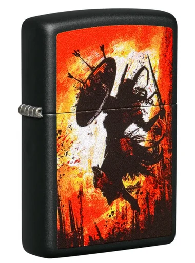 Zippo Warrior Black Matte Lighter ZP49405