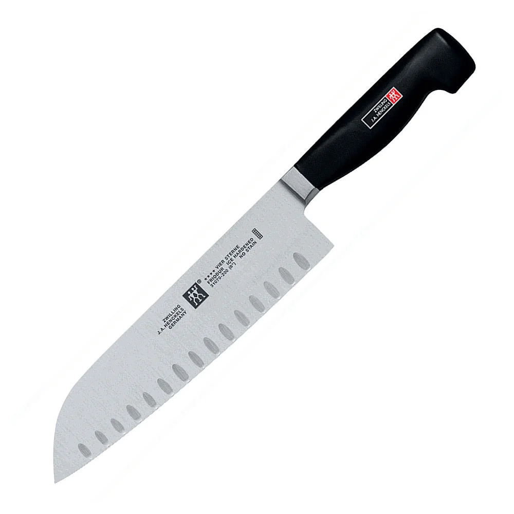 Zwilling TWIN Four Star 5″ Hollow Edge Santoku Knife